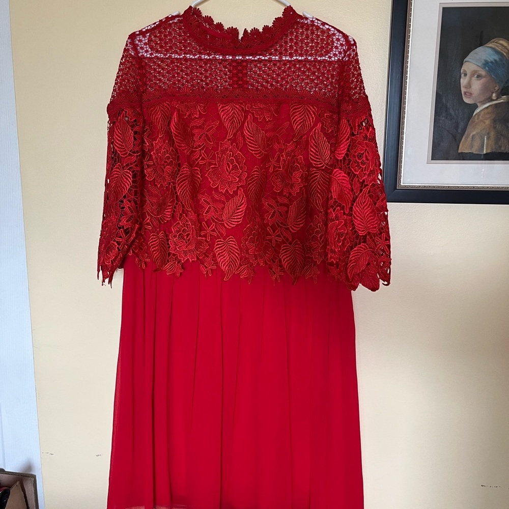 Red dress